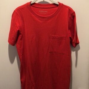 Everlane the weekend tee dress in scarlet